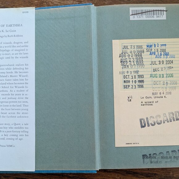 1968 A WIZARD OF EARTHSEA Ursula K. Le Guin PARNASSUS Press FIRST EDITION HC/DJ - Picture 10 of 11